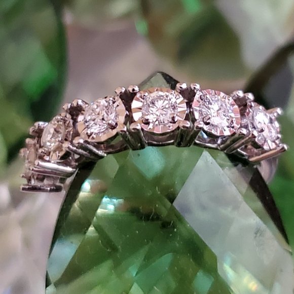 New beautiful diamond 14K white gold ring - Picture 7 of 15